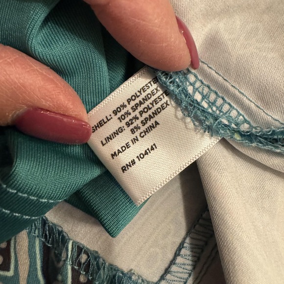 Lady Hagen Skort Womens 4 Green‎ Paisley Stretch Tennis Pickleball Golf Athletic - Picture 6 of 8